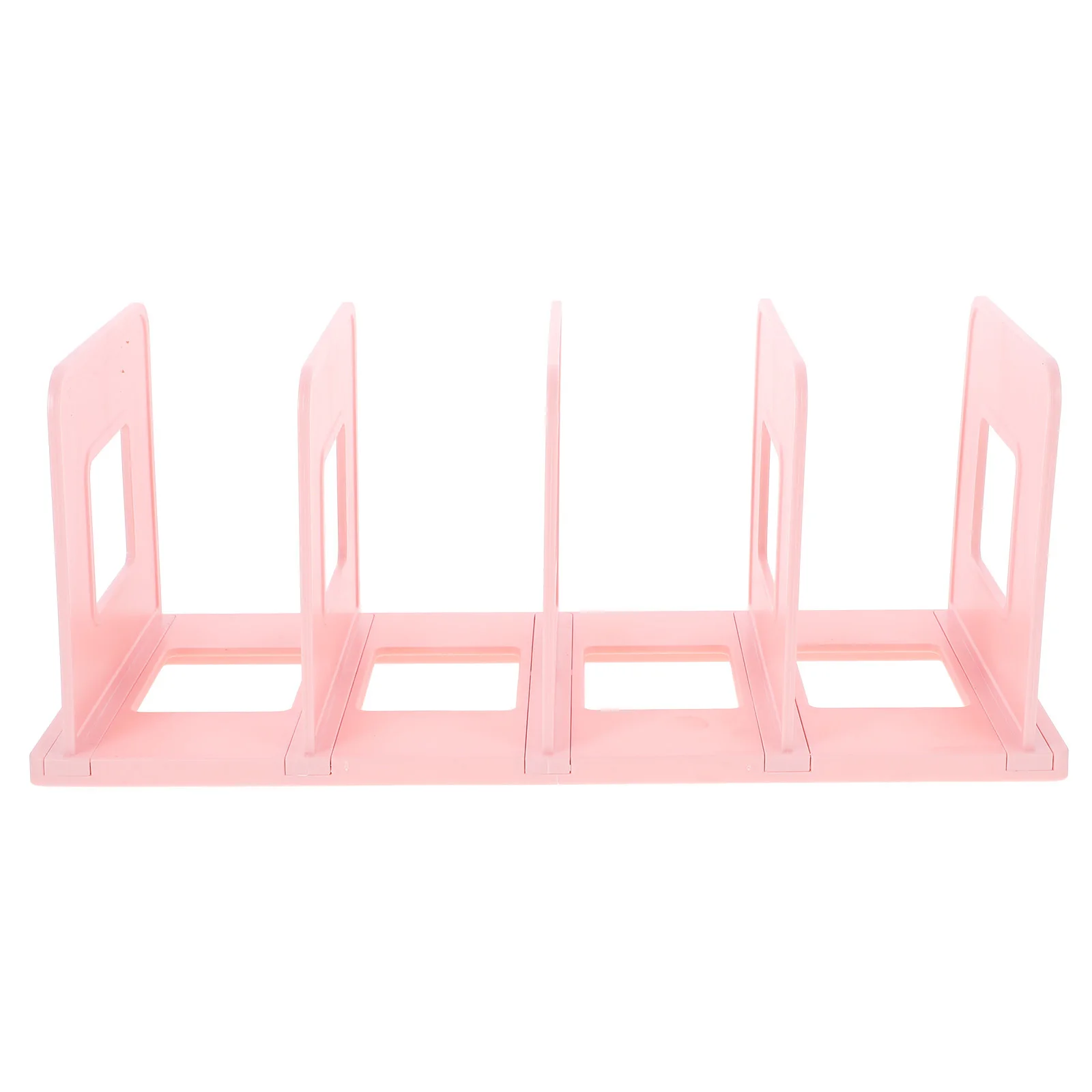 Plastic Bookends Desktop Book Stand Smooth Polished Book Organizer Decorative File Holder for Desk Office Study