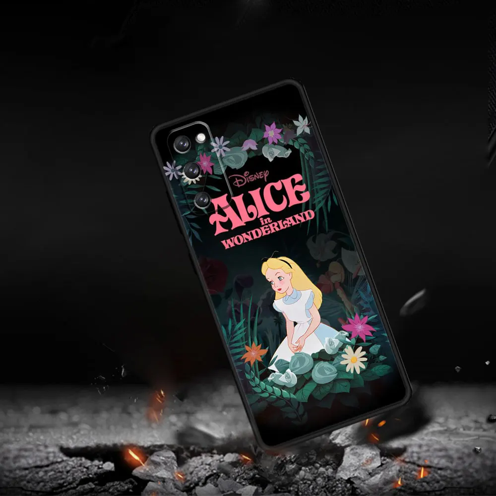 Disney Alice in Wonderland Case For Samsung Galaxy S24 S23 S22 S21 S20 FE Ultra S10 Plus Note 20Ultra 10Plus Cover