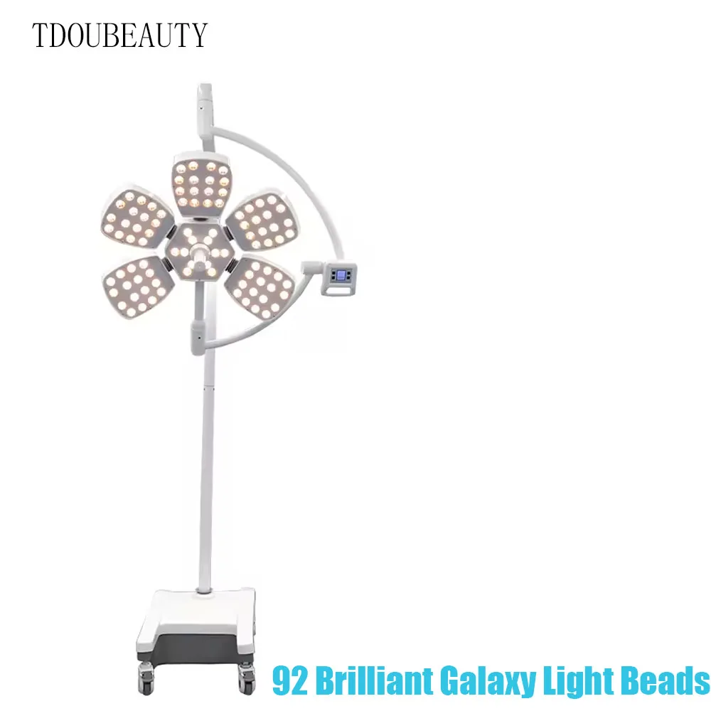 AC100-240V 5-Petal Surgical LED Light - Shadowless Ceiling Lamp For OR/ER/Beauty Clinics, CE Certified (Adjustable 160000Lux)