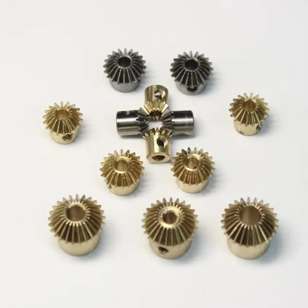1PCS Transmission Bevel Gear 0.4M 0.5M 13T 18T 23T 25T Copper Steel Parts 0.8M 15T 1M 15T 20T 90-Degree Right Angle Reduce Wheel