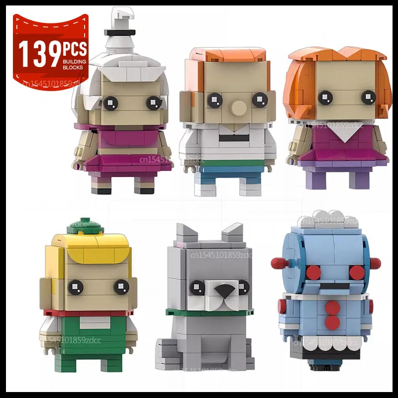 

MOC аниме фигурки собаки робот Brickheadz строительные блоки фигурки кирпичи игрушки идеи наборы подарки на Рождество и день рождения