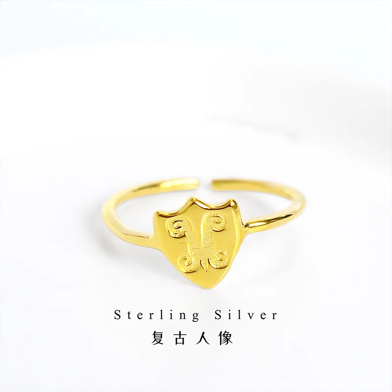 Mysterious and Unique Nordic Style s925 Sterling Silver Open-ended Ring, Trendy and Fashionable Accessory for Women