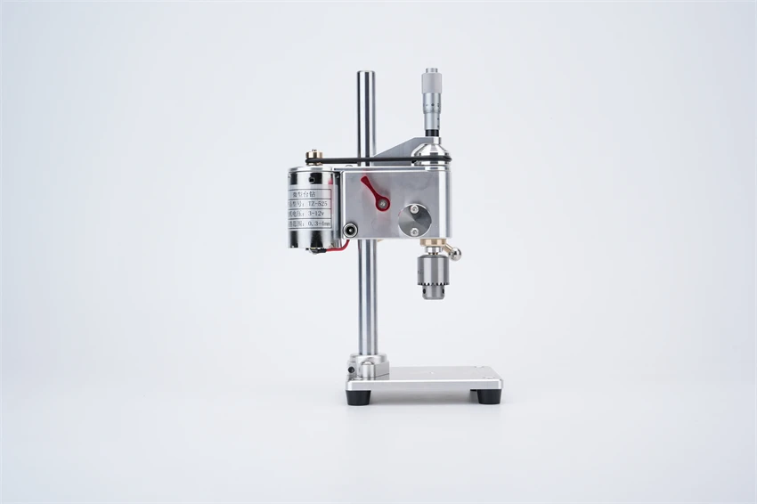 Micro Bench Drill 0.3-4mm Mini Drilling Machine Precision Watch Repair Tool Bench Drill With Speed Adjustable Power Adapter 220V