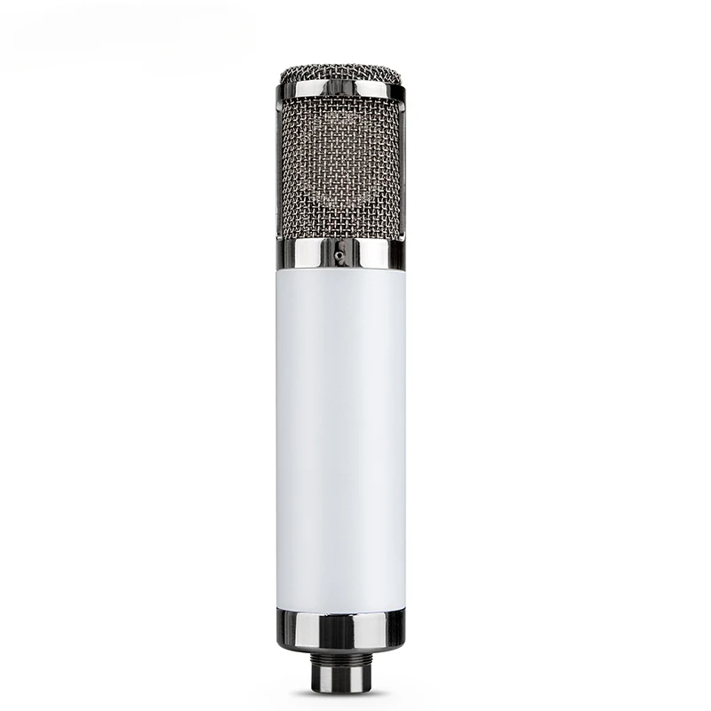 Professional studio condenser microphone with 34mm large diaphragm white