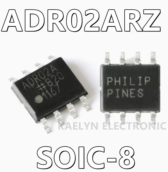 10Pcs/lot ADR02ARZ ADR02A ADR02 Series Voltage Reference IC Fixed 5V V ±0.1% 10 mA 8-SOIC