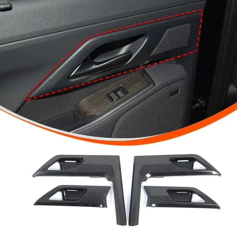 

ABS Carbon Fiber for 2024+ Lexus GX Inner Door Bowl Protector Stickers Door Bowl Cover Trim Car Accessories