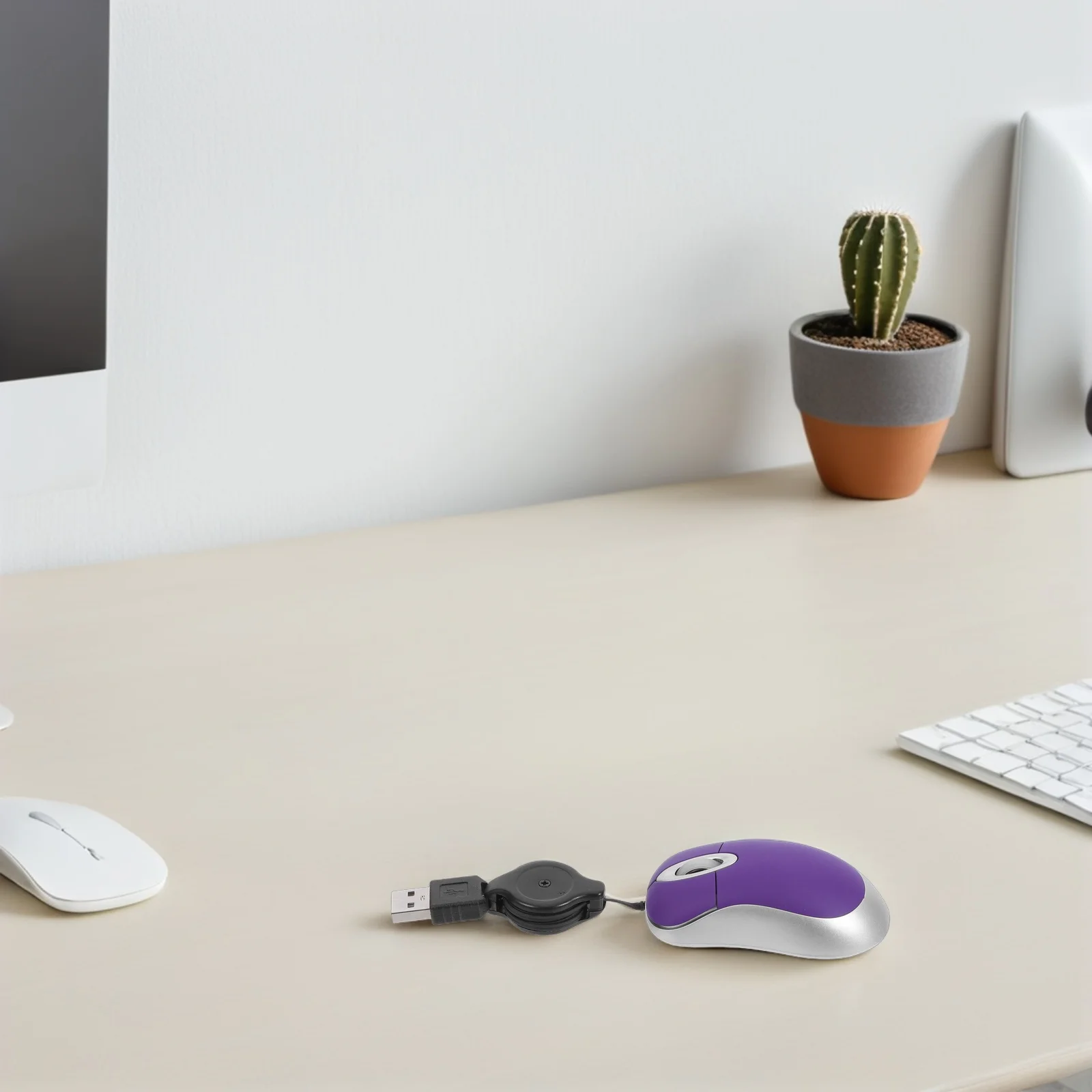 Ratón Usb compacto telescópico 1000Dpi ratón óptico con cable para ordenador portátil de escritorio silencioso clic botones laterales Compatible Win98 a Vista