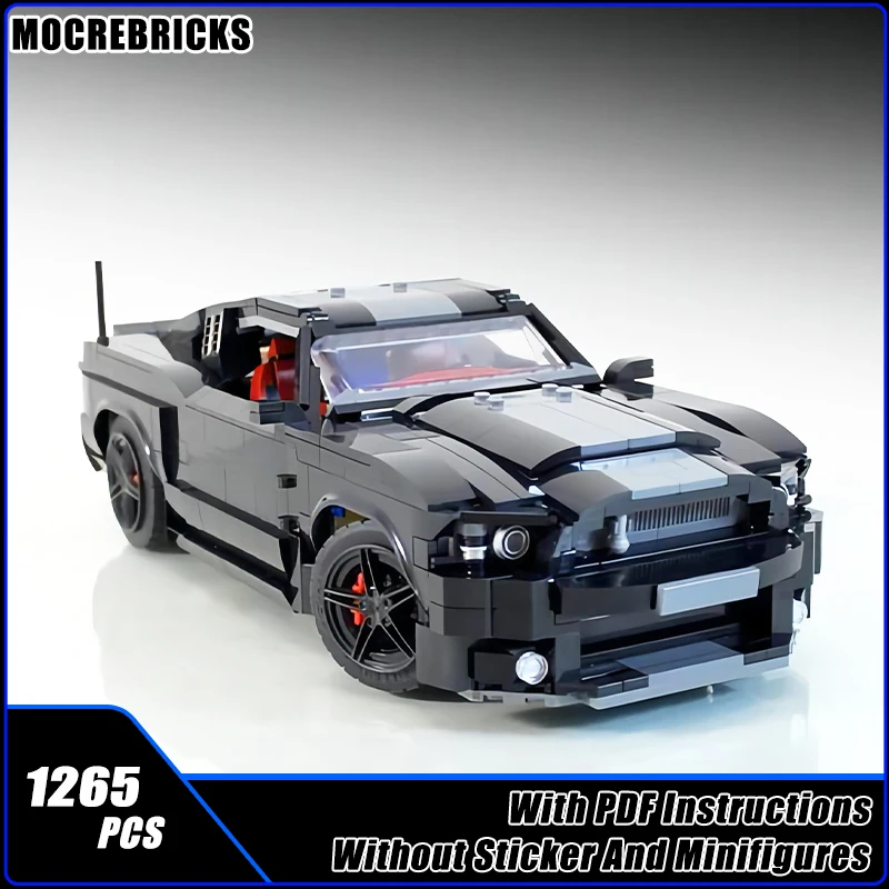 Hot Selling Technology Speeds Champion Roadster MOC-127905 GT500 Supercar Building Blocks Model Creative Bricks Toys Kid's Gifts