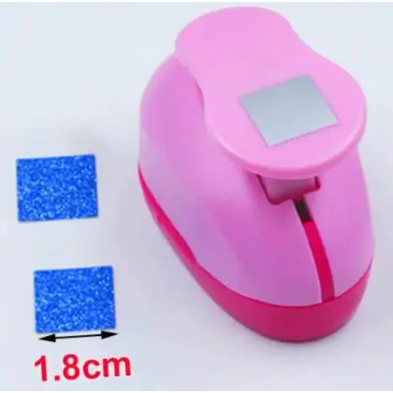 Square Triangle Geometry Craft Hole Punch Set Children Manual DIY Hole Punches Scrapbook DIY Paper Cutter