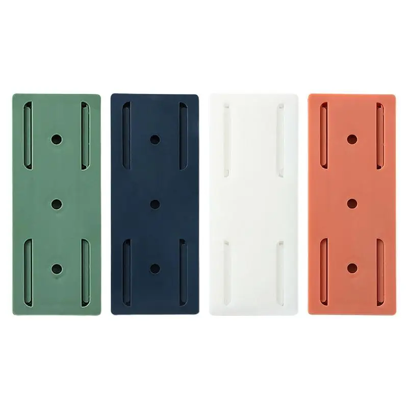 Power Strip Holder Fixator No Hole Plug-in Wall Hanging Socket Fixer Strong Loading Wall Fixer for WiFi Router Paper Towel Box
