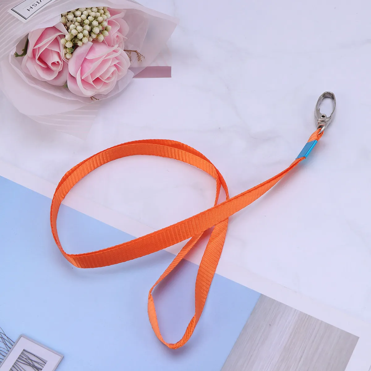 

50 шт. тканевых шейных ремешков для бейджей с удобным зажимом-держателем для офиса, конференций, школы, мероприятий, поездок