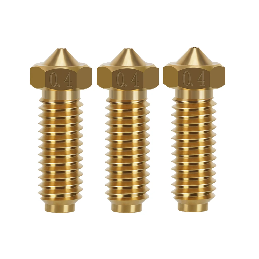 Volcano Nozzles For Anycubic Kobra 2 Neo Nozzle 0.4mm Brass Hardened Steel Nozzle For Anycubic Kobra 2 Pro/Plus 0.2 0.6 0.8mm