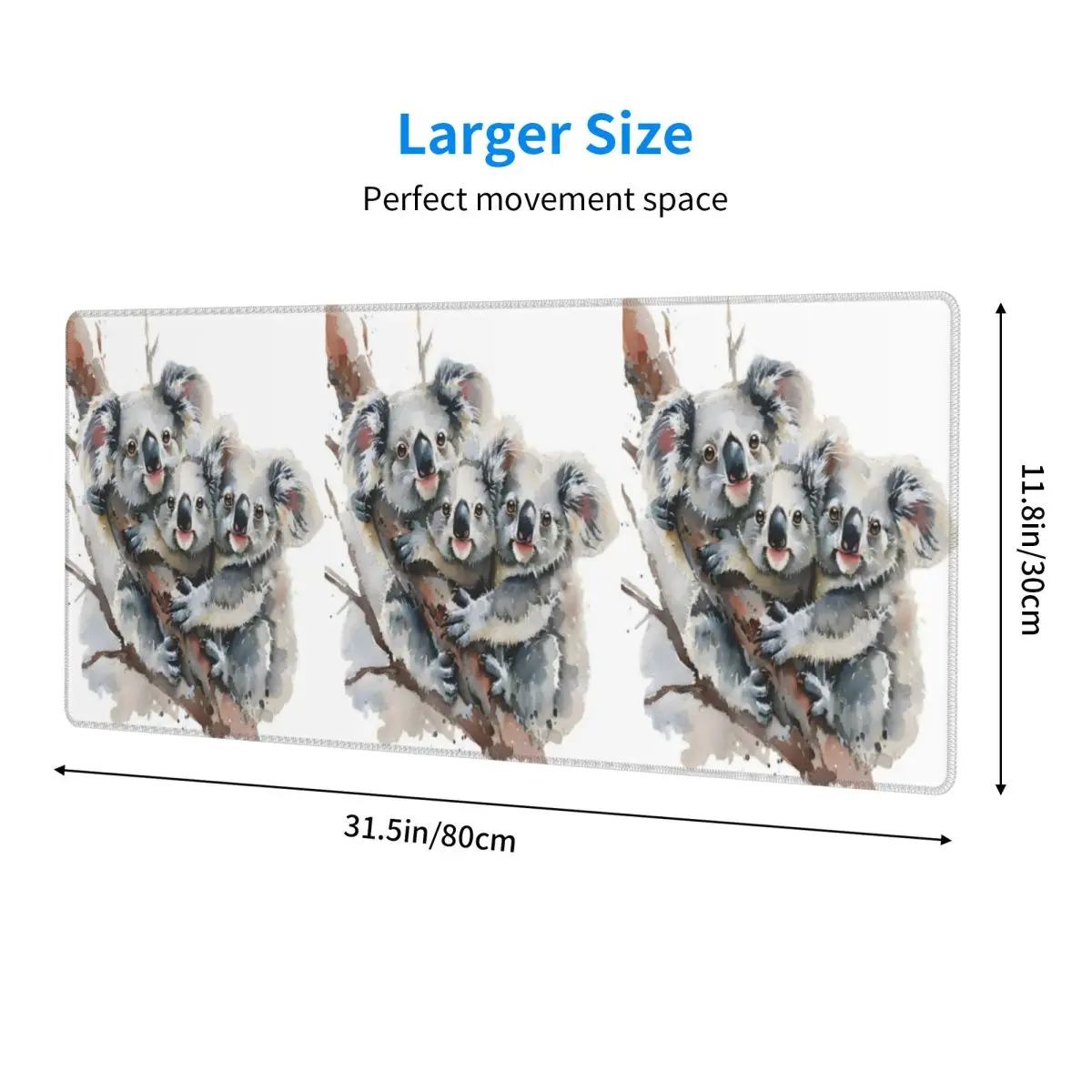 Large Mouse Pad Baby Koala Bear Hug A Branch Gamer PC Laptop Mats Keyboard Carpet Computer Gaming Office Accessories Desk Mat