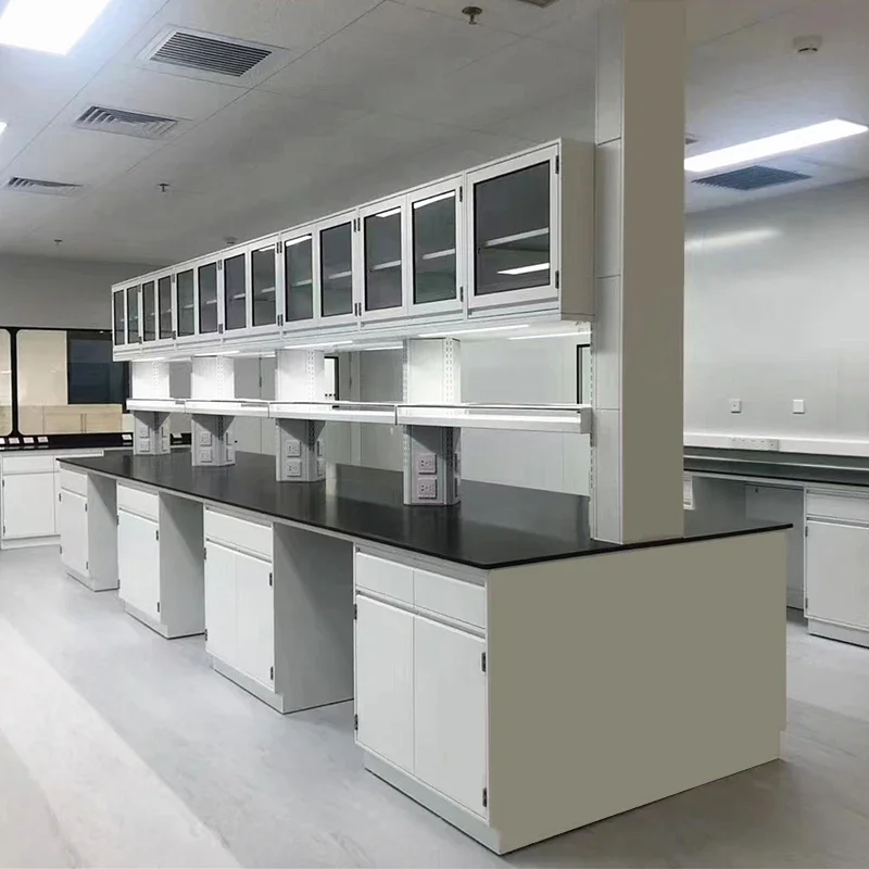 

Certified Lab Island Bench Steel Central Table With Storage Casework Top Quality Customizable From Manufacturer