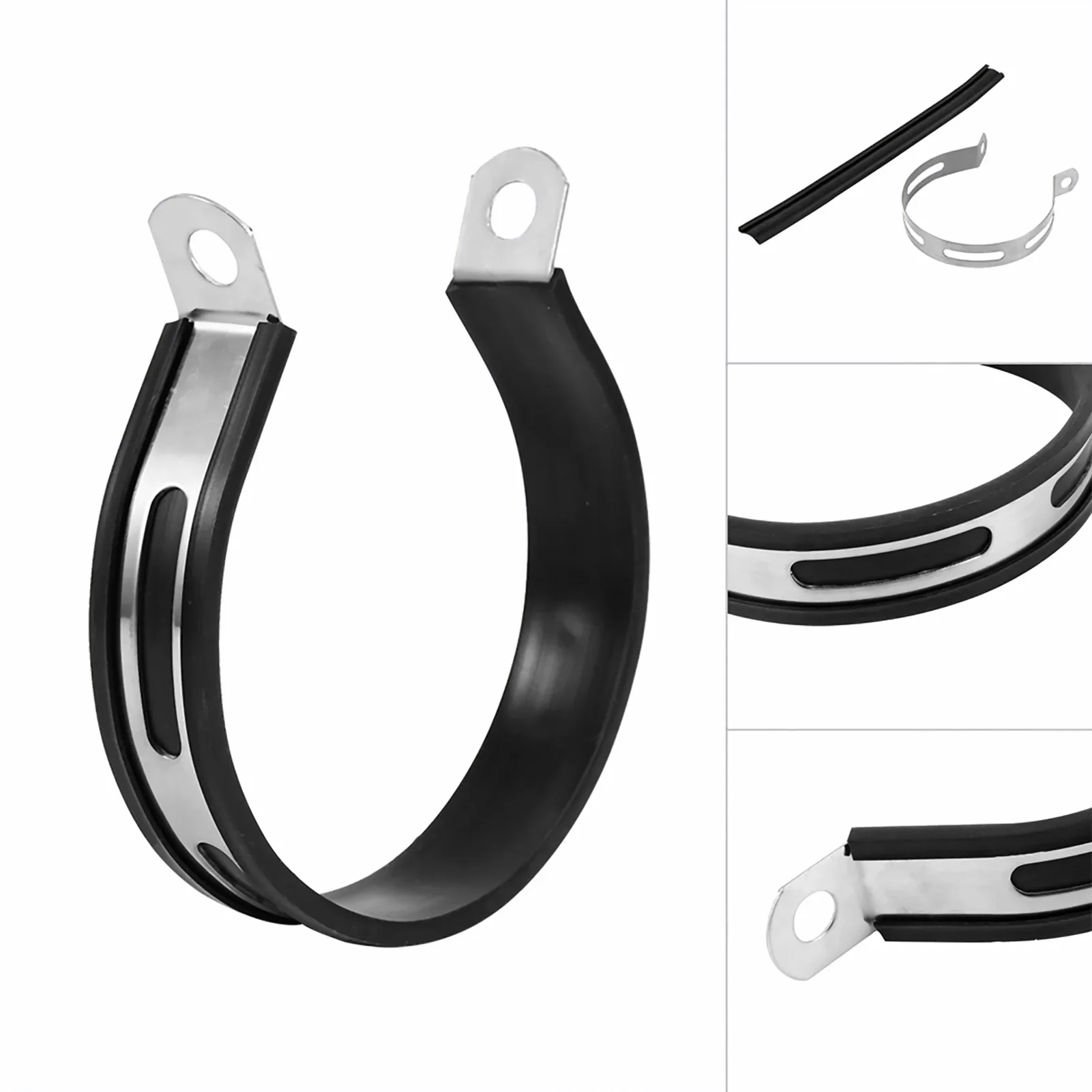 Motorcycle Exhaust Muffler Pipe Hanger Mount Bracket Motorcycle Exhaust Clamp Exhaust Pipe Support