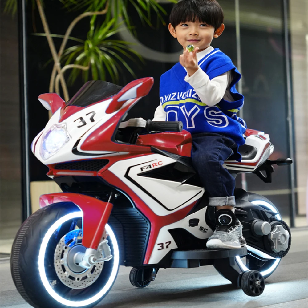 Electric Motorcycle/ 12 V Kids Toys Motorcycle/Kids Electric Car/electric Ride on Toys for 3 4 5 6 Years Boys Girls