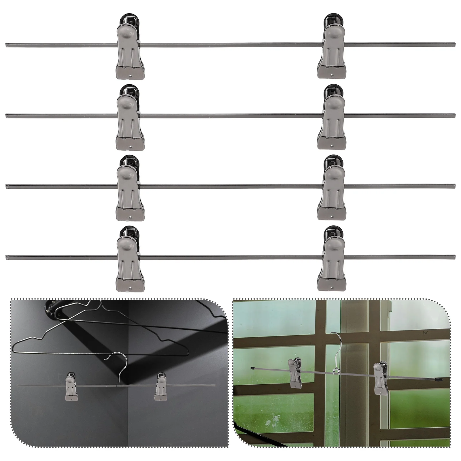

4pcs Heavy Duty Iron Metal Skirts Rack Support Space Saving Closet Organization For Clothes Rack Accessories Storage Hanger