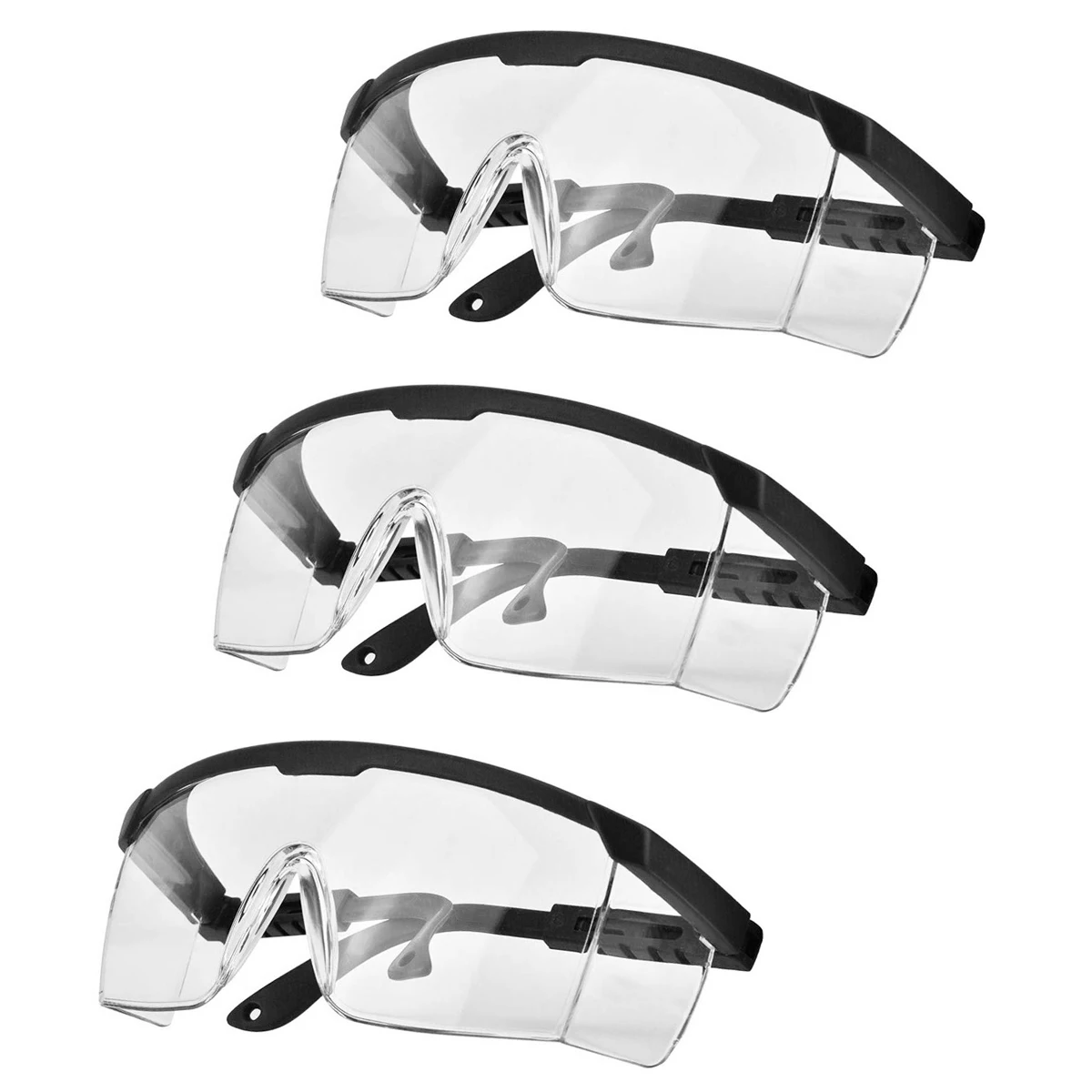 

3 Pack Safety Goggles Protective Eyewear Goggles, Anti Droplet Debris Googles for Work Lab
