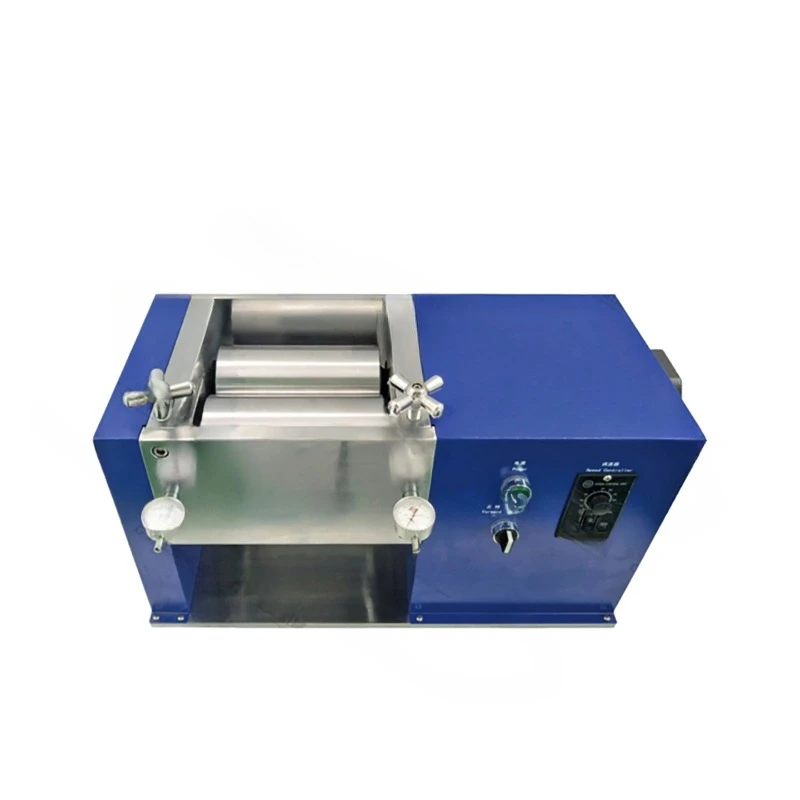 Electric horizontal roller machine Laboratory lithium battery positive negative material Metal lithium pole sheet Roller press