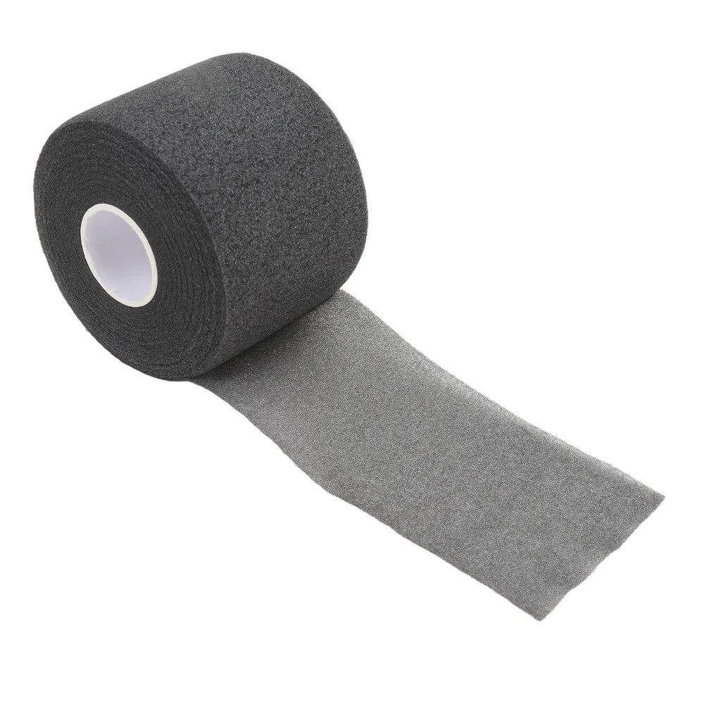 

Anti Slip Design Badminton Racket Cushion Wrap Black Thin Profile Shock Absorption Wrap White Badminton Racket Grip Tape