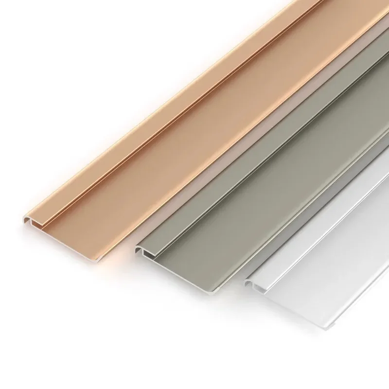 0.5/1 M/pcs H60 Led profil en aluminium plinthe en métal barre lumières sol angulaire linéaire monté en Surface plinthe bande dure lampe