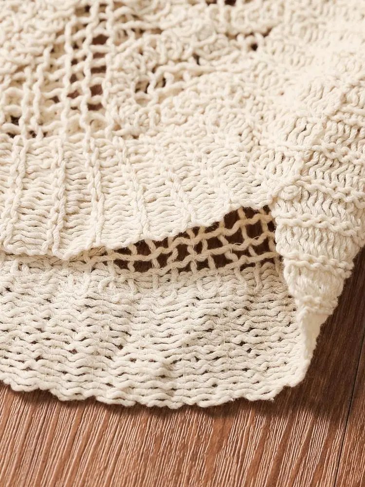 Design Sensation Gilet lavorato a maglia scavato Abbigliamento interno estivo da donna Capispalla Pure Desire Spicy ort Svel Top