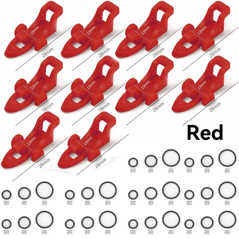 

10pcs Fishing Hook Secure Keep for Fishing Rod Tool ﻿ Portable Plastic Rubber Lure Accessories Bait Holder Fishing Accessories