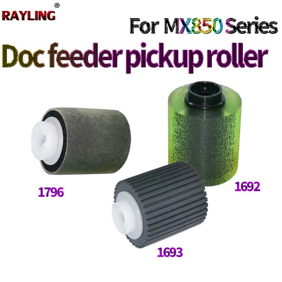 

ADF Pickup Roller For Use in Sharp MX 850 950 1100 904 1054 1204 9008 10508 12008 N NROLR1693FCZ2 NROLR1692FCZZ NROLR1796FCZZ