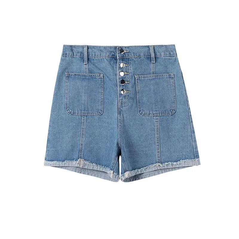 Vrouwen Denim Shorts Plus Size 5xl 6xl Hoge Taille Gestrekte Zomer Meisje Mode Jeans Halve Broek Comfortabele Cropped Broek