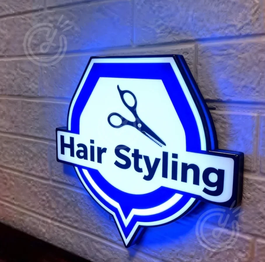 

Custom 3D Logo Sign Backlit Modern Business Advertising Letter Acrylic Wall Art Luxury Light Box Signage Outdoor Business Sign