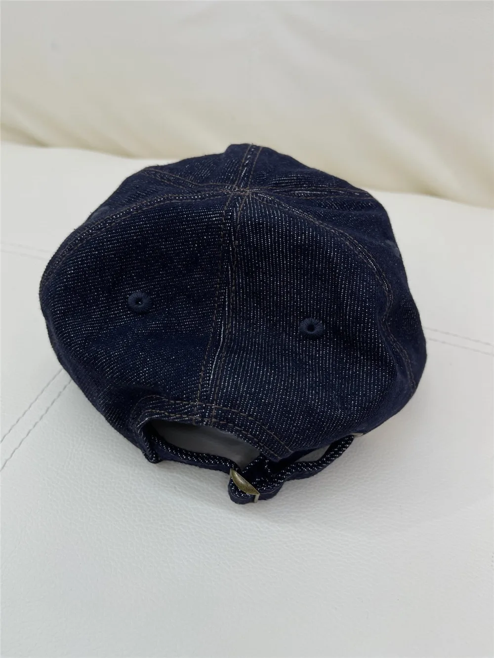 B*C Spring and Summer Denim Patchwork Casual Retro Fashion Peaked Cap Beading Baseball Cap