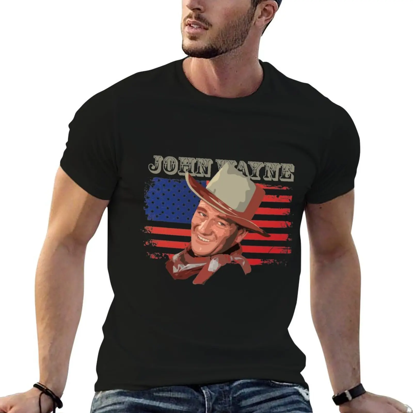 

John Wayne T-ShirtMarion Robert Morrison as John Wayne ( Duke ) T-Shirt t shirt for man t shirt custom print T-Shirt