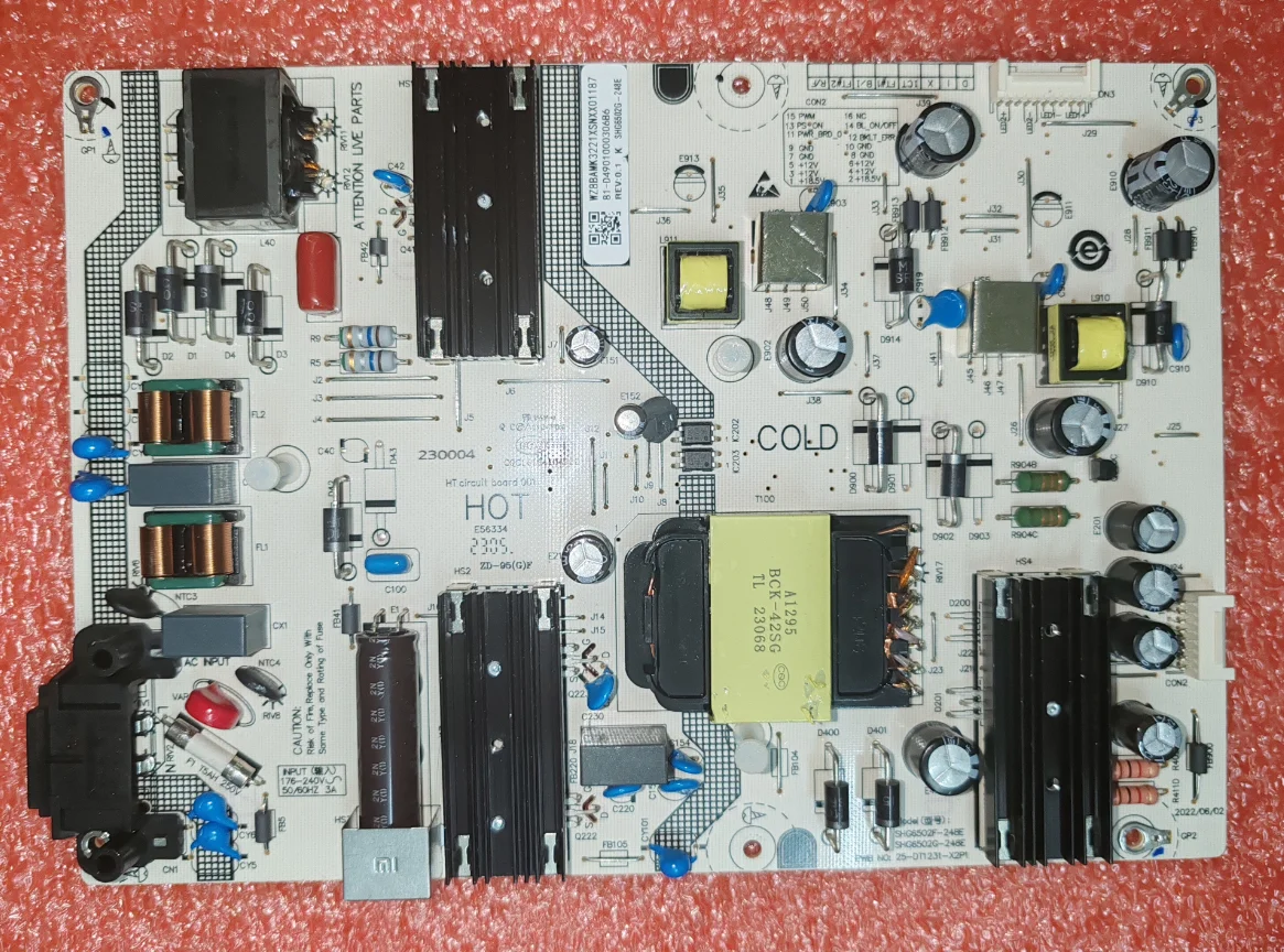 

SHG6502G-248E SHG6502F-248E 25-DT1231-X2P1 LED TV power board, physical photo, tested well