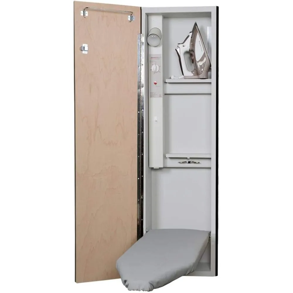 

Ironing Center - 42" Built-in Ironing Board with Electric System, Light and Timer - Left Hinged Door