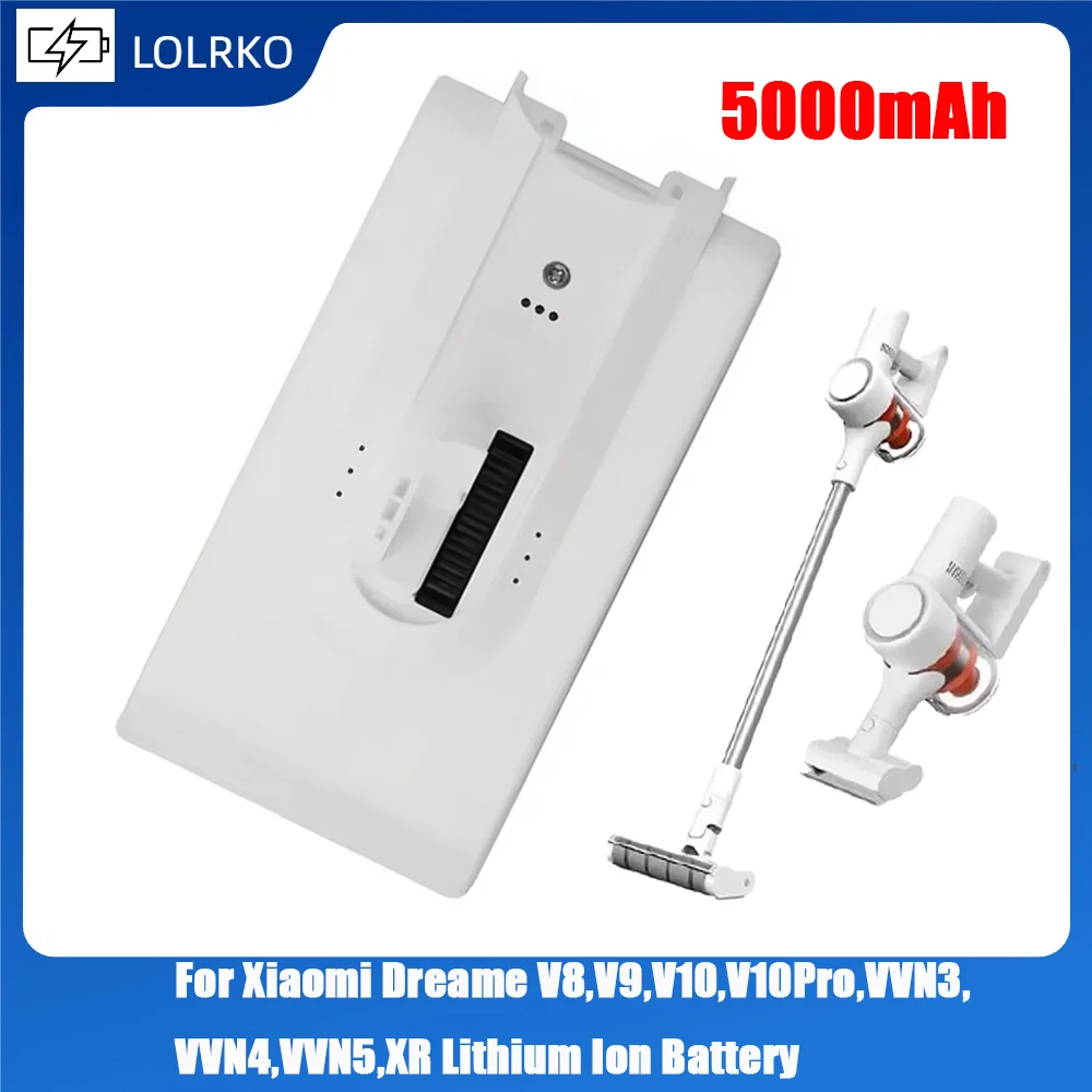 

(5000mAh)Replacement Vacuum Cleaner -Spare Battery for Xiaomi Dreame V8,V9,V10,V10Pro,VVN3,VVN4,VVN5,XR Lithium Ion Battery