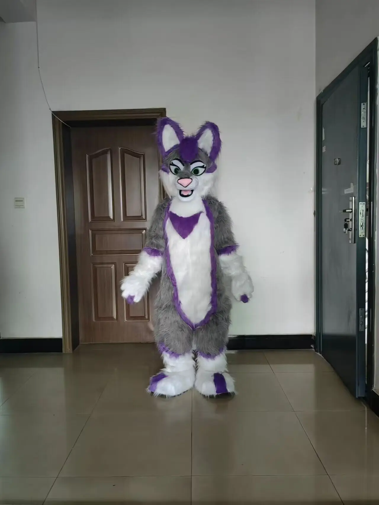 

cosplay adult fox husky wolf dog mascot costume christmas cartoon character halloween store carnival birthday party show