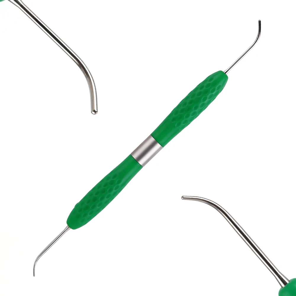 Equipamento de reparo enchido resina dental azdent, restauração estética, Silicone Handle Dentistry Tool, 1Pc