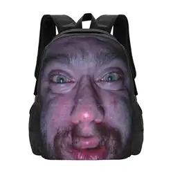 Sam Hyde Face Pattern Design Bagpack School Bags Million Dollar Extreme Mde Sam Hyde Idubbbz Meme Edgy Funny Face 4chan Reddit