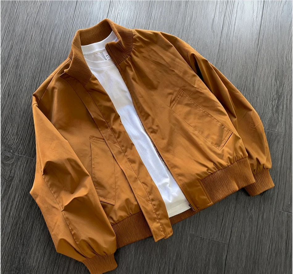 

New Outerwear Mens Baseball Jacket American Pilot Bomber Jacket Autumn Workwear Coat Streetwear Outerwear for Men Short Jackets
