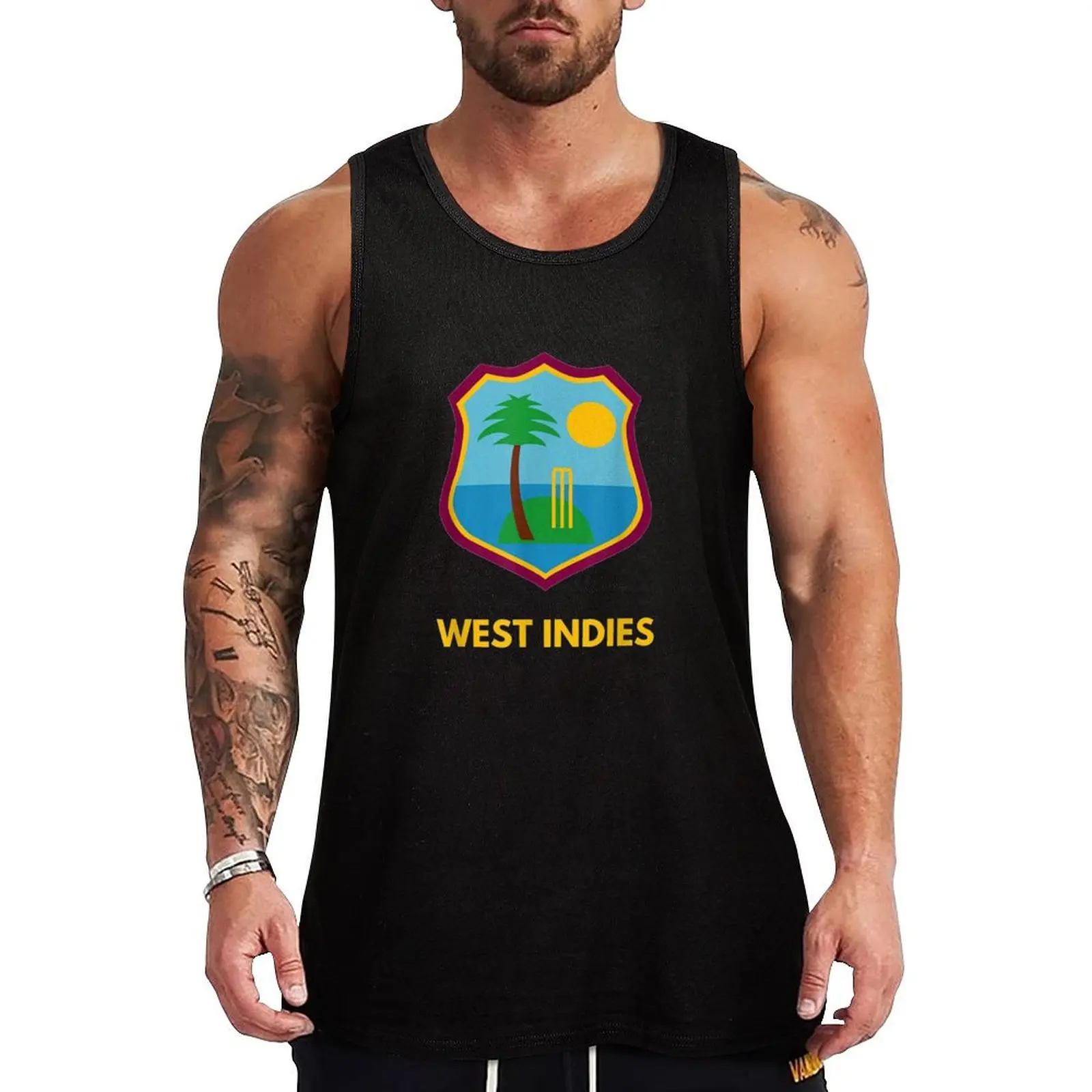 West Indies Cricket Fan Supporter Tank Top Industrial Work Tank Top Durable Sleeveless Top