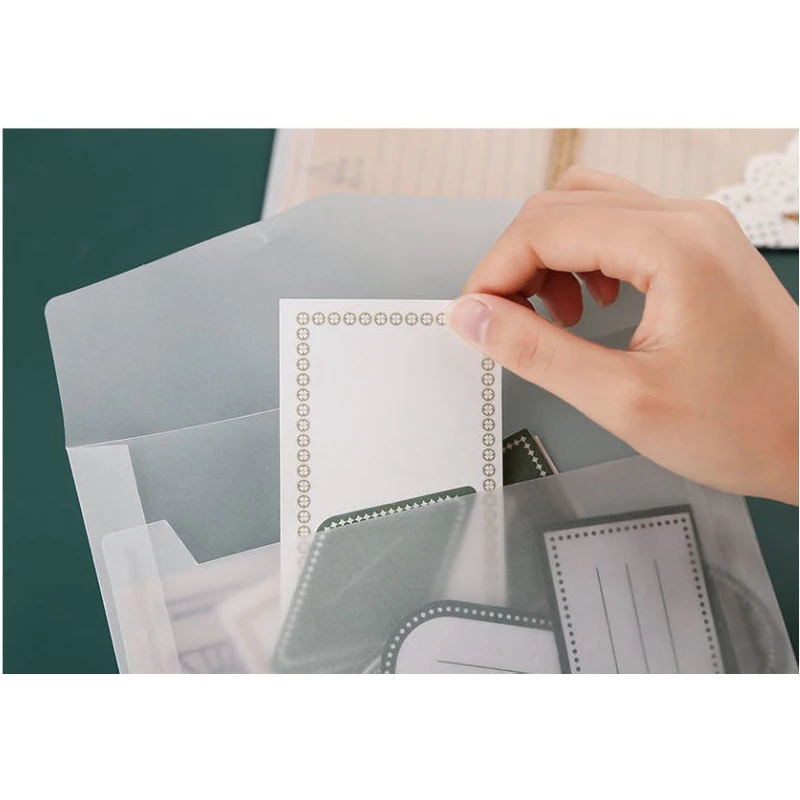 30/50/100PCS 3.9×2.7 in Semi-transparent Sulfuric Acid Paper Envelopes For  Postcard Card Storage Bag Wedding Invitation Gift