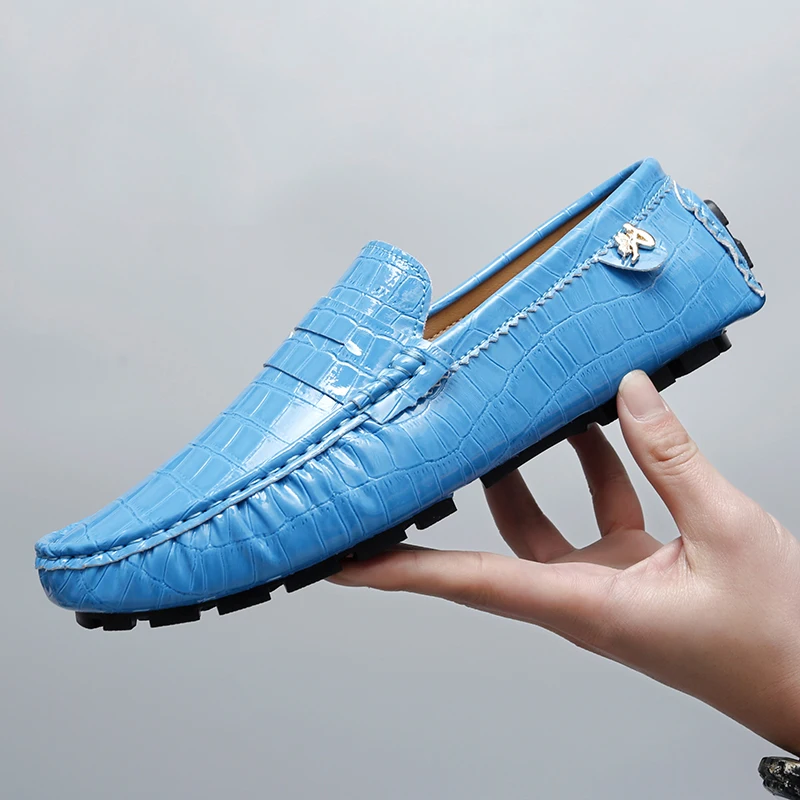 

Мужские туфли-бини из лакированной кожи. Новинка весны и лета 2025 года. Большой размер. Повседневная женская обувь из лакированной кожи.