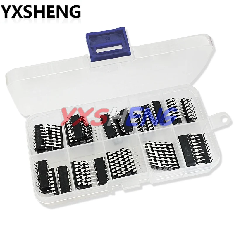 50PCS/Set Integrated Circuit DIP IC Combination Kits SN74LS138 SN74LS245 74LS00 74LS02 74LS04 74LS08 74LS32 74LS47 74LS86 74LS90