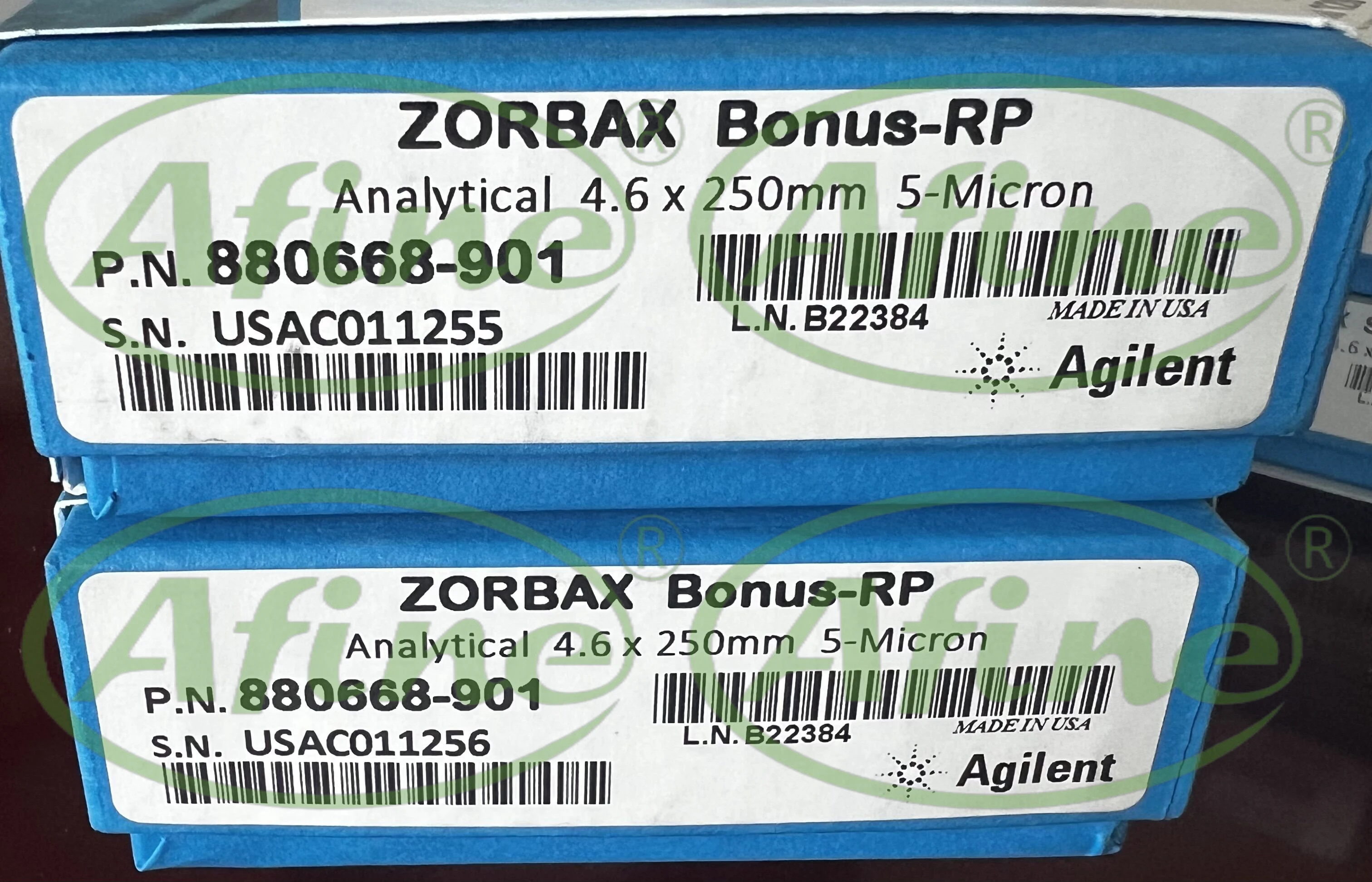 AFINE Agilent ZORBAX Bonus-RP per 880668 -901 4,6 x 250 mm, 5 μm