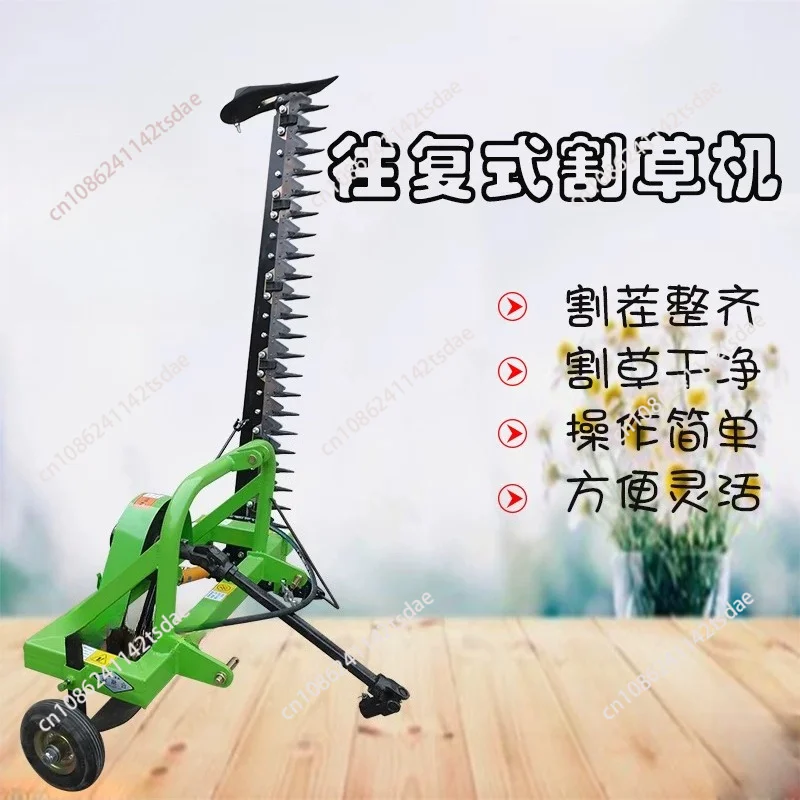 Hydraulic reciprocating mower, lawn mower, agricultural tractor rear-mounted mower for harvesting alfalfa, forage, and wormwood