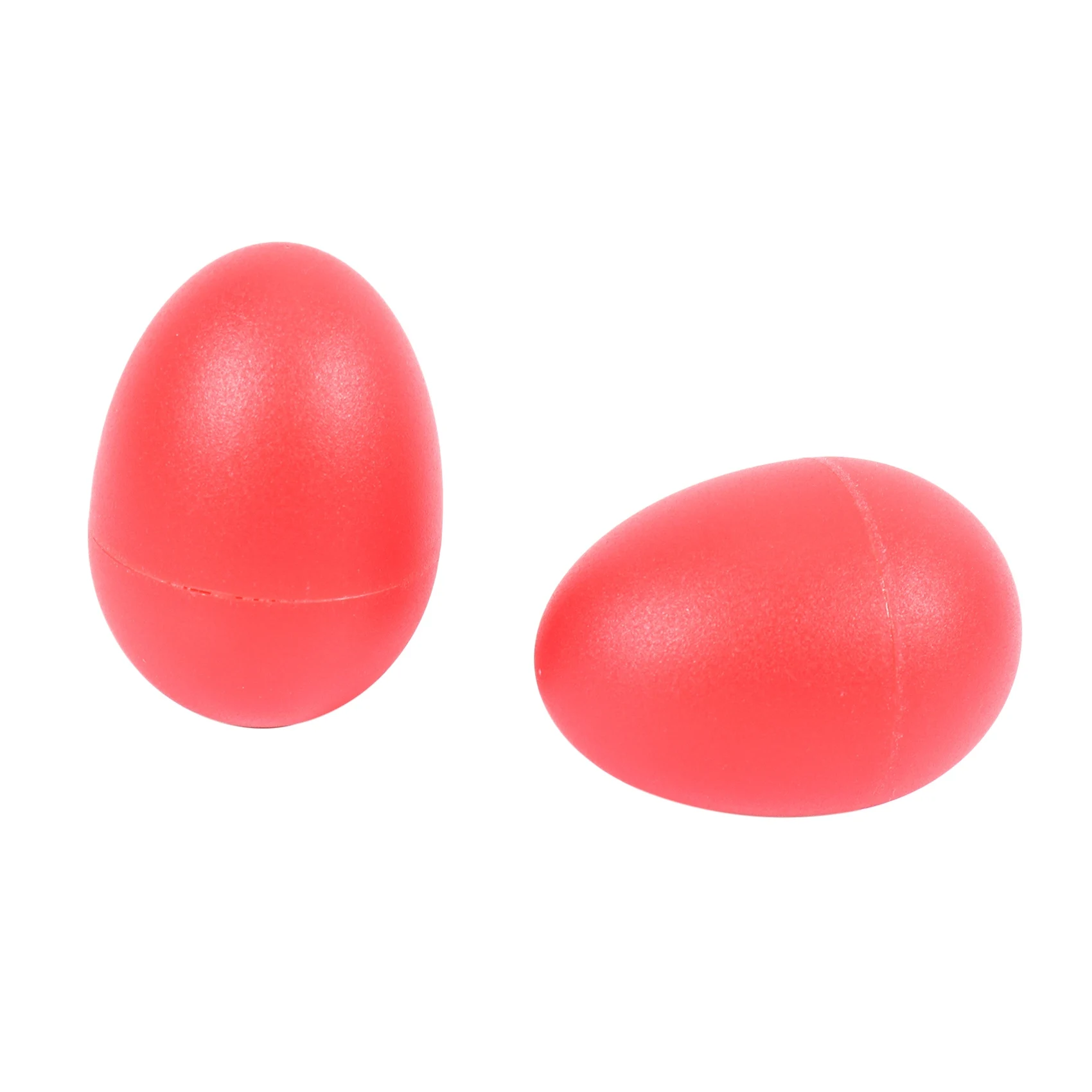 1 Pair Plastic Percussion Musical Egg Maracas Shakers red