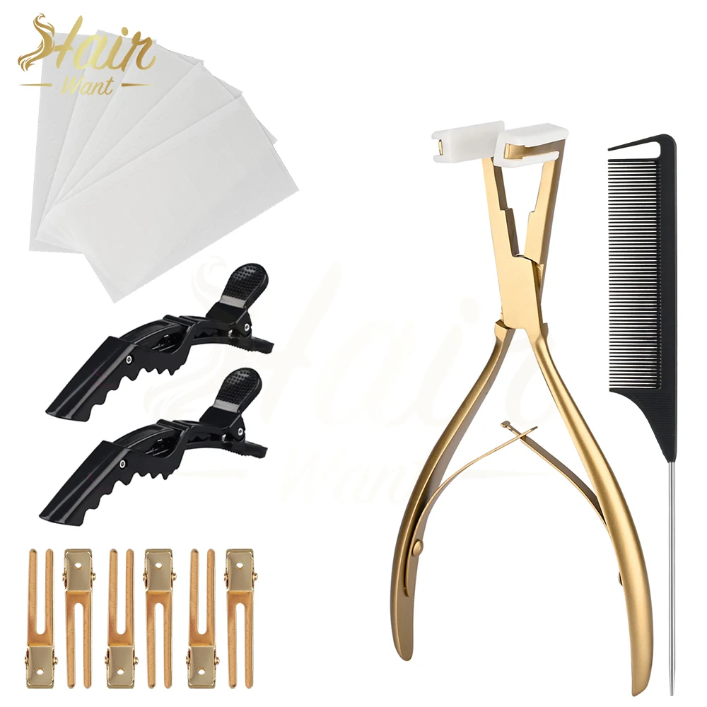 

Лента для наращивания волос, набор инструментов для наращивания волос, односторонняя сменная лента, расческа для волос, заколки для волос для наращивания ленты