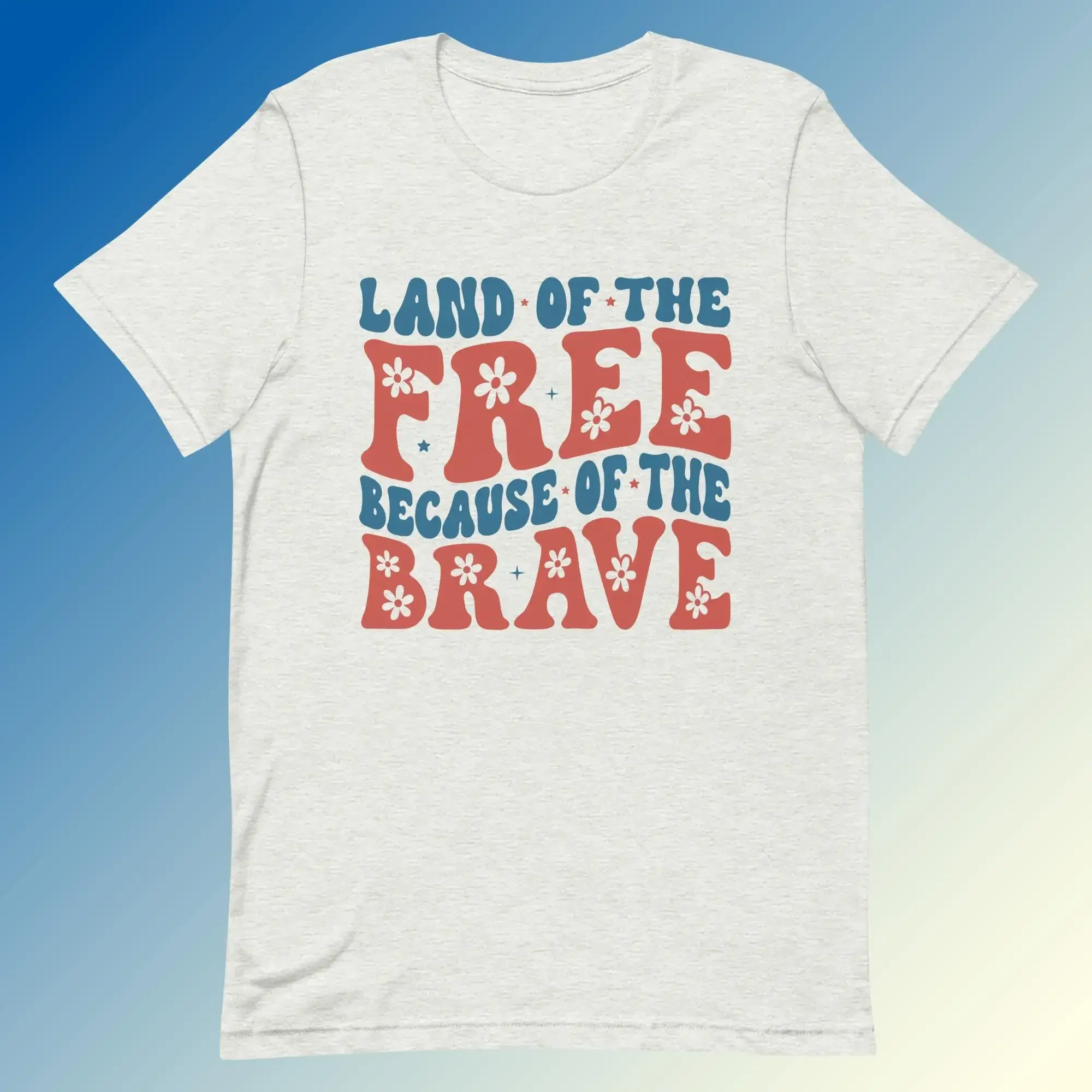 

Land Of The Free, потому что храбрый футболка из мягкого хлопка, удобный крой, легкий стрейч