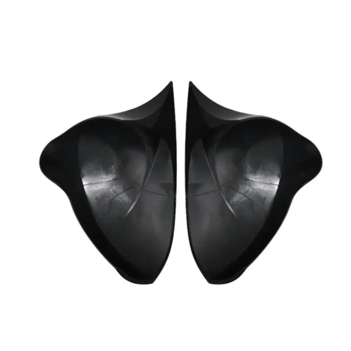 Pair Rear View Mirror Cover For SEAT Ibiza 6J 2008-2017 Glossy Black Side Wing Mirror Cover Cap Car Mirror Housing