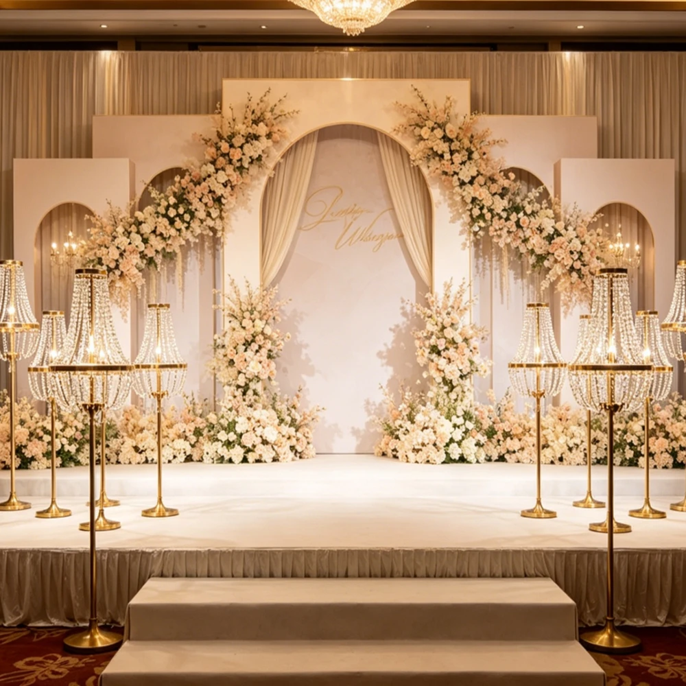 Wedding Balloon Arch - 3 قطع من حامل خلفية معدني